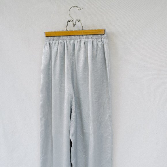 Vintage Pants - Vintage silver JKLA California elastic waistband pants